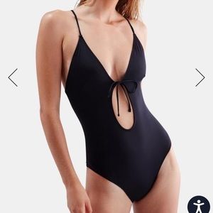 The Kelsey One Piece in Black